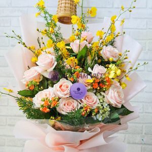 Bó hoa hồng nắng mai (HB8)